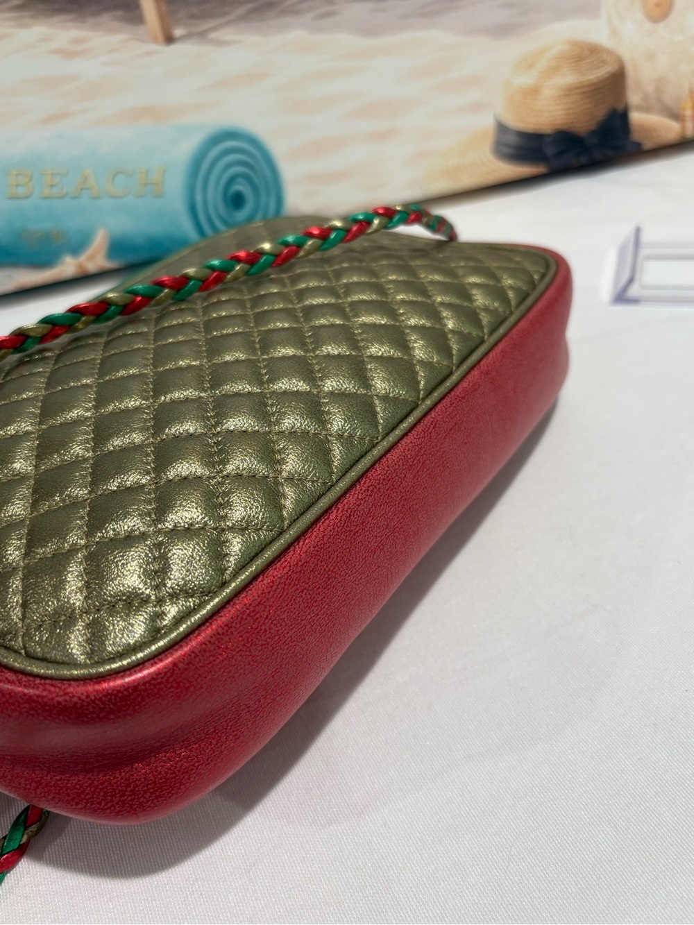 Authentic Gucci Trapuntata Metallic Matelassé Crossbody Bag w/ Certificate - Picture 15 of 16